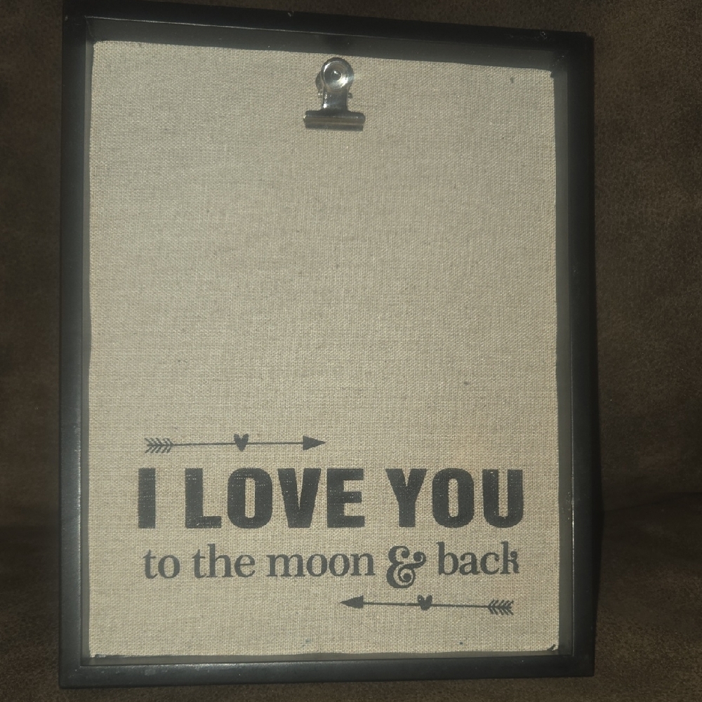 Chic Black Love Quote Frame